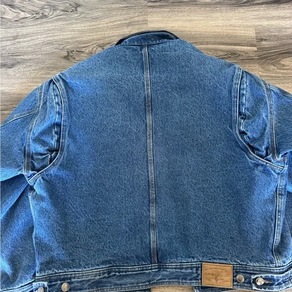 GH Bass & Co Men’s Vinatge Bomber Lined Jean Jackett Size M - Picture 11 of 16